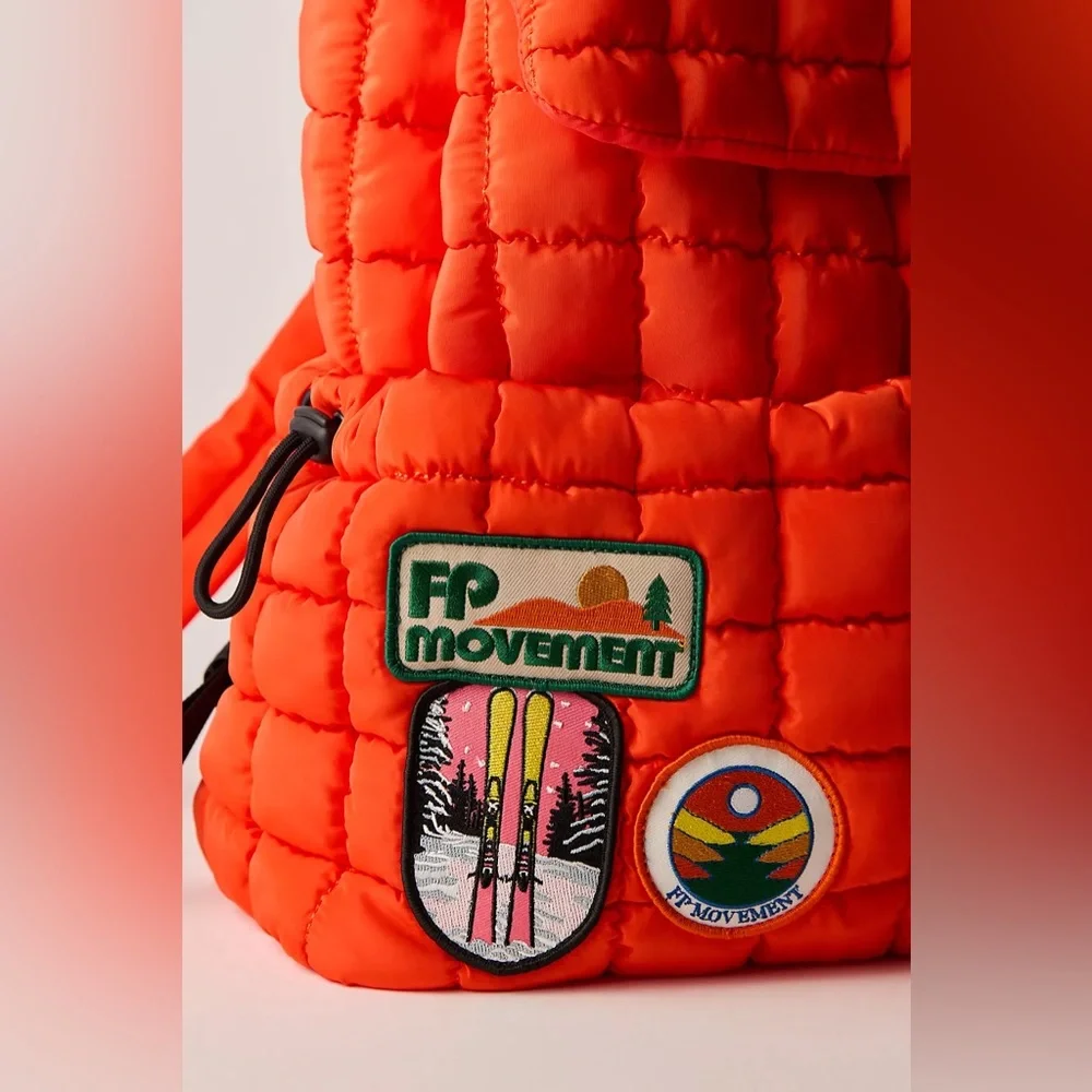 Free People FP Movement Quilted Patch Hiker Backpack